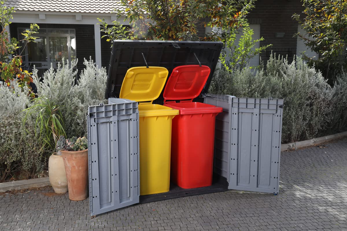 Keter Store It Out Pro Outdoor Garden Furniture Storage Shed Grey| Fade Free | All Weather Resistant | Safe and Secure | Zero Maintenance | 5 year Warranty