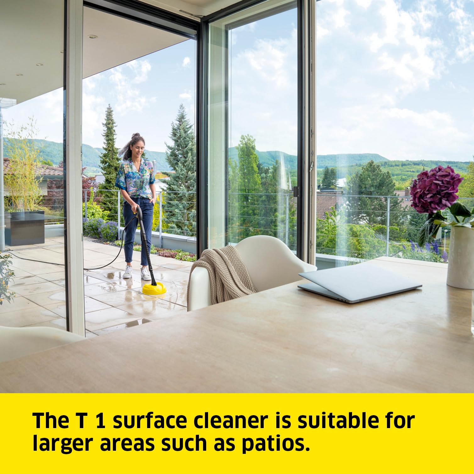 Kärcher K 2 Power Control Home pressure washer, pressure: max. 110 bar, flow rate: 360 l/h, area: 20 m²/h, water filter, weight: 4.0 kg, high-pressure gun, dirt blaster, spray lance, Home Kit